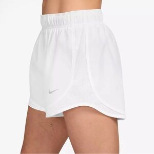 Nike Women's White and Gray Athletic Shorts